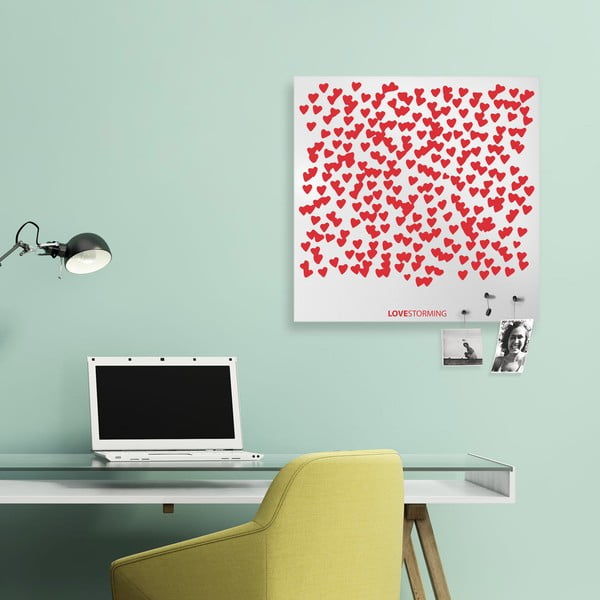 Magnetická tabule dESIGNoBJECT.it Lovestorming, 50 x 50 cm -image-1