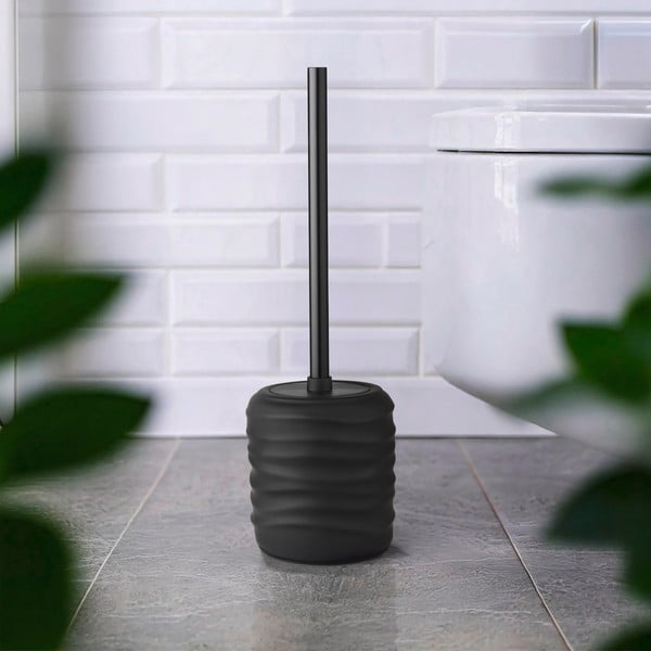 Черна керамична четка за тоалетна Illana – Wenko-image-1