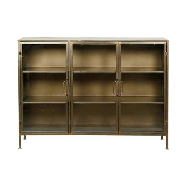 Метална витрина в златно 123,5x91,5 cm Dagenham - Côté Table