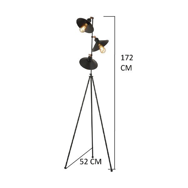Черна подова лампа Bowl - Magenta Home-image-2