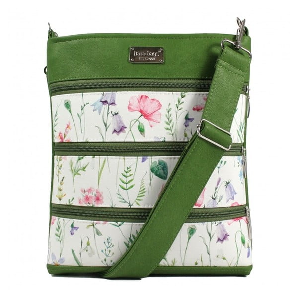 Зелена и бежова дамска чанта Dariana Middle No.2008 - Dara bags