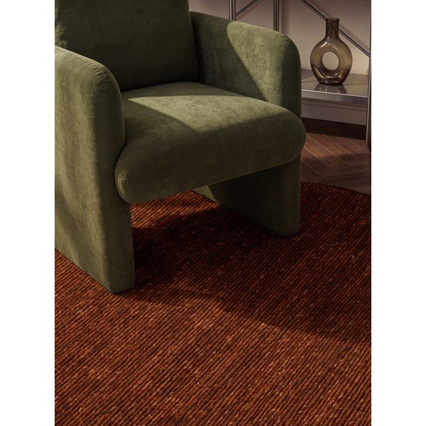 Кафяв ръчно изработен вълнен кръгъл килим ø 160 cm Bexley Woolwich – Ted Baker-image-3