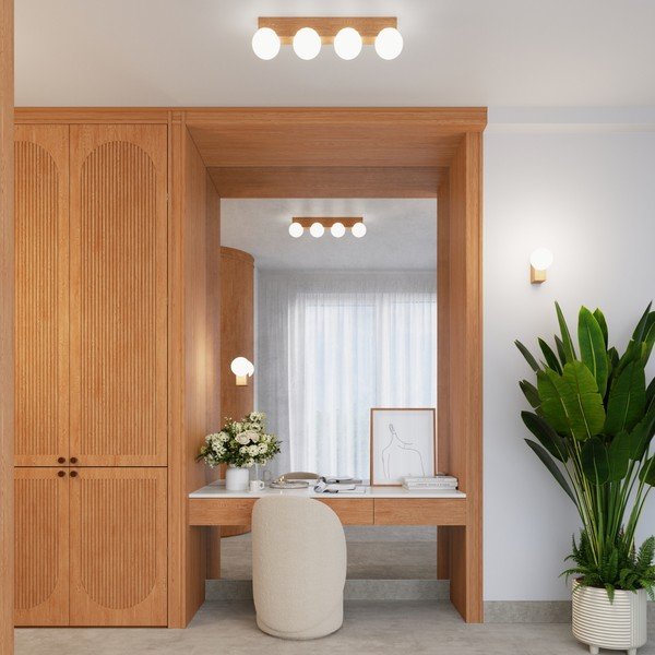 Бяла/естественa стенна лампа ø 12 cm Solum – Sollux-image-3