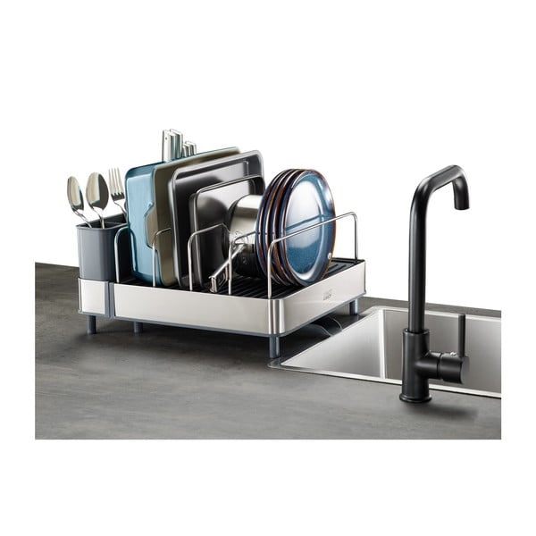 Метална тава за оттичане в синьо-сребристо Extend - Joseph Joseph-image-4