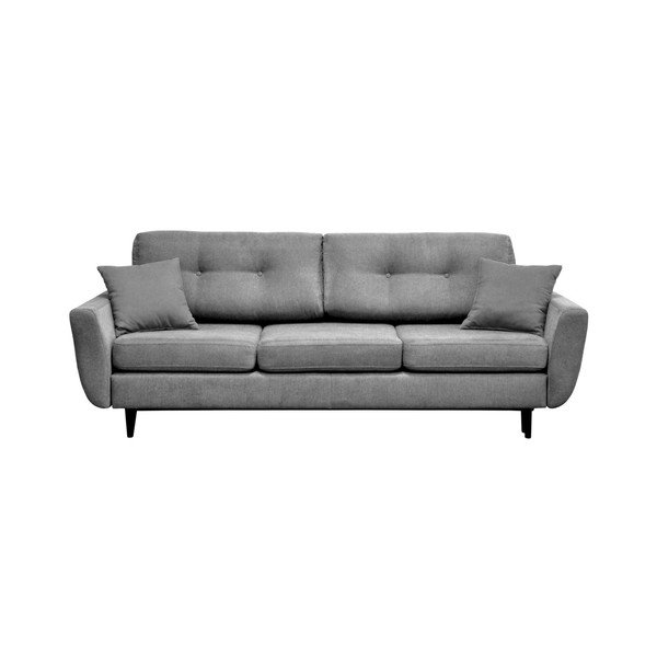Šedá trojmístná rozkládací pohovka s černými nohami Mazzini Sofas Jasmin-image-2