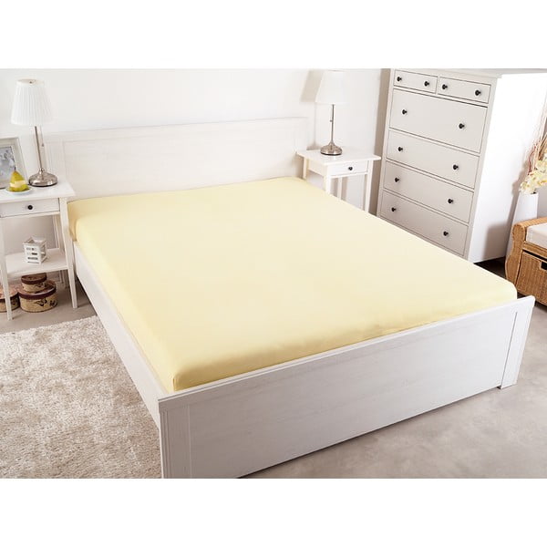Жълт стреч чаршаф 140x200 cm - B.E.S.-image-2