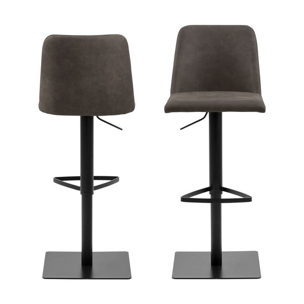 Антрацитен бар стол с регулируема височина (височина на седалката 78,5 cm) Avanja – Actona-image-3