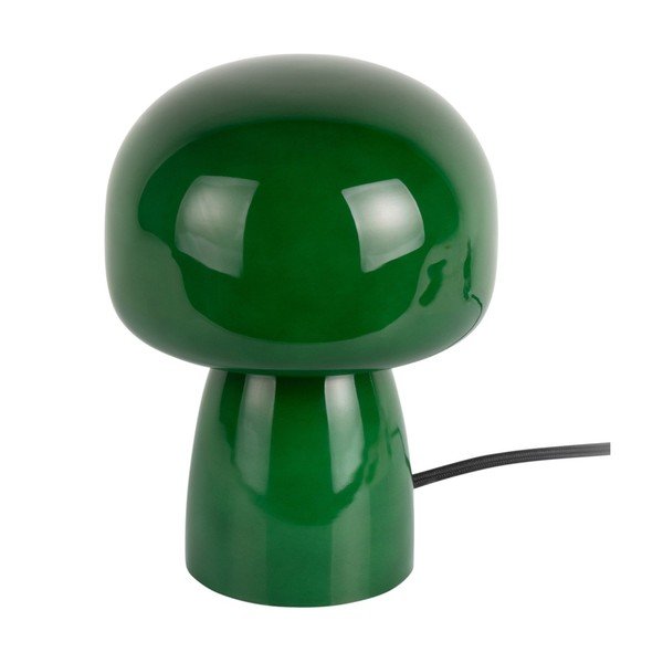 Тъмнозелена стъклена настолна лампа (височина 20 cm) Fervor – Leitmotiv