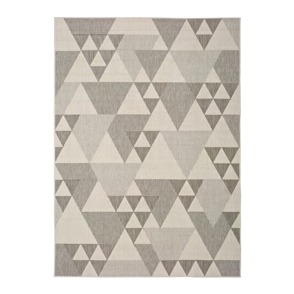 Бежов килим за открито Триъгълници, 120 x 170 cm Clhoe - Universal