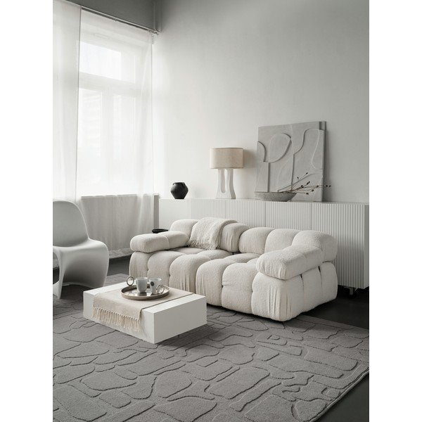 Сив вълнен килим 160x230 cm Morphic Dunes – Agnella-image-2