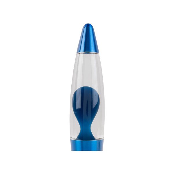 Синя стъклена лава лампа (височина 35,5 cm) Funky Rocket Lava – Leitmotiv-image-2