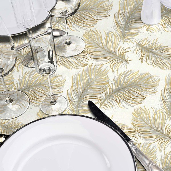 Покривка за маса ø 160 cm Plumina – douceur d'intérieur-image-1