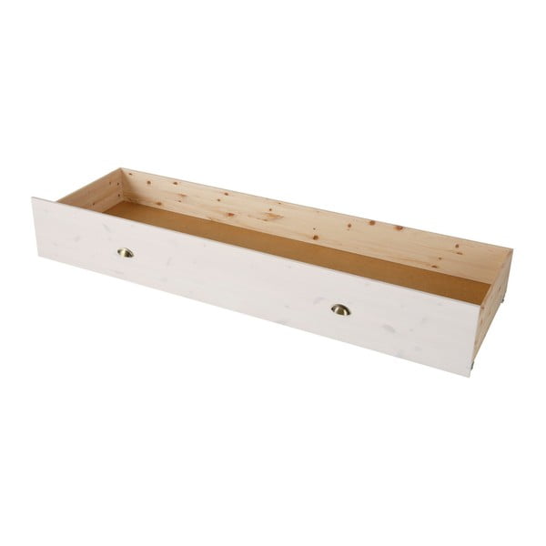 Bílá dřevěná zásuvka pod postel 13Casa Adele