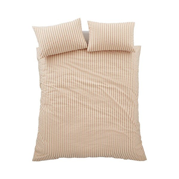 Оранжево единично  спално бельо 135x200 cm Cotton Rich Woven Stripe – Pineapple Elephant