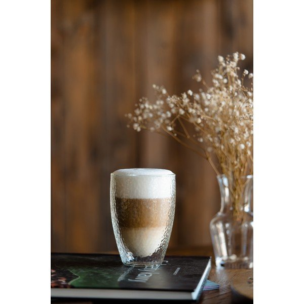 Стъклена чаша с двойно дъно/за лате 350 ml Allessia – Vialli Design-image-3