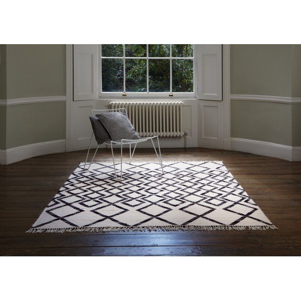 Бежов и черен килим Диамант, 120 x 170 cm Hackney - Asiatic Carpets-image-4