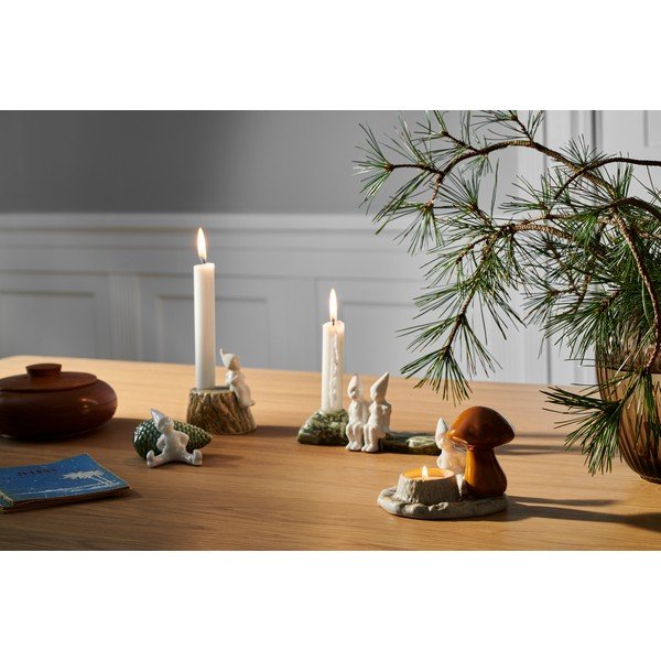 Коледен свещник от керамика, дължина 19 cm Christmas Tales - Kähler Design-image-1