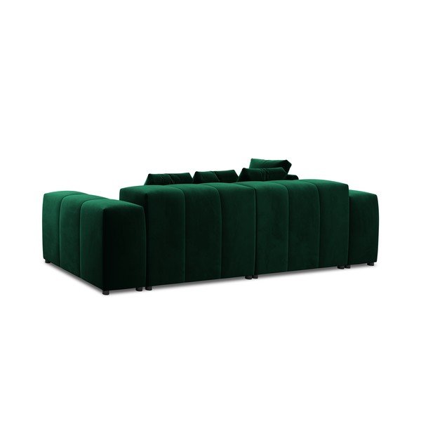 Ъглов диван от зелено кадифе (променлива) Rome Velvet - Cosmopolitan Design-image-4