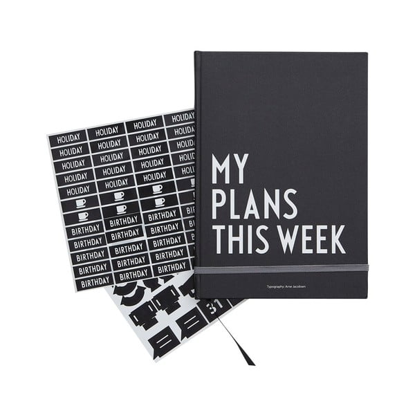 Черни седмични планове за планиране - Design Letters