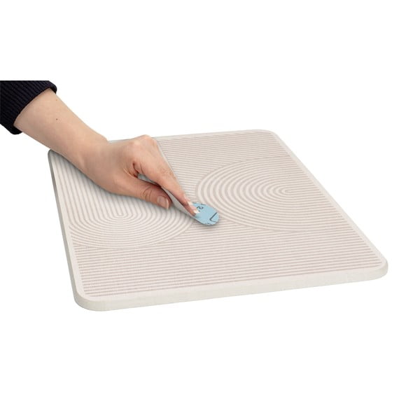 Бежова тавичка за оттичане за съдовете от диатомична глина 40x30 cm Damon – Wenko-image-2