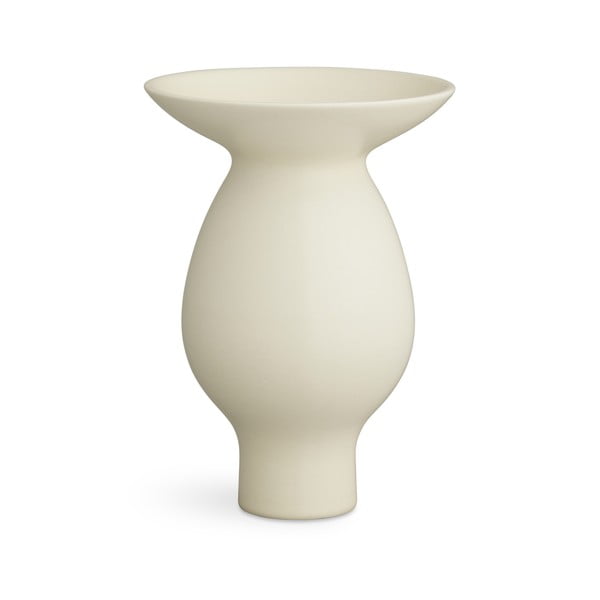 Krémově bílá keramická váza Kähler Design Kontur, výška 25 cm