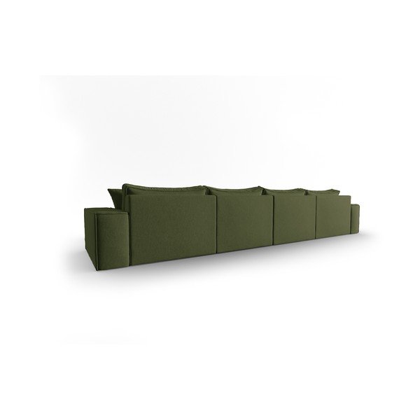 Зелен ъглов диван Mike - Micadoni Home-image-4