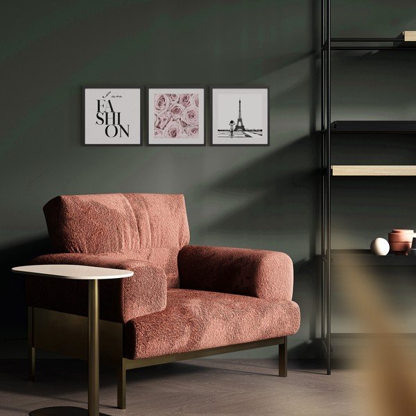 Картини в комплект от 3 бр. 30x40 cm Parisienne – Styler-image-3