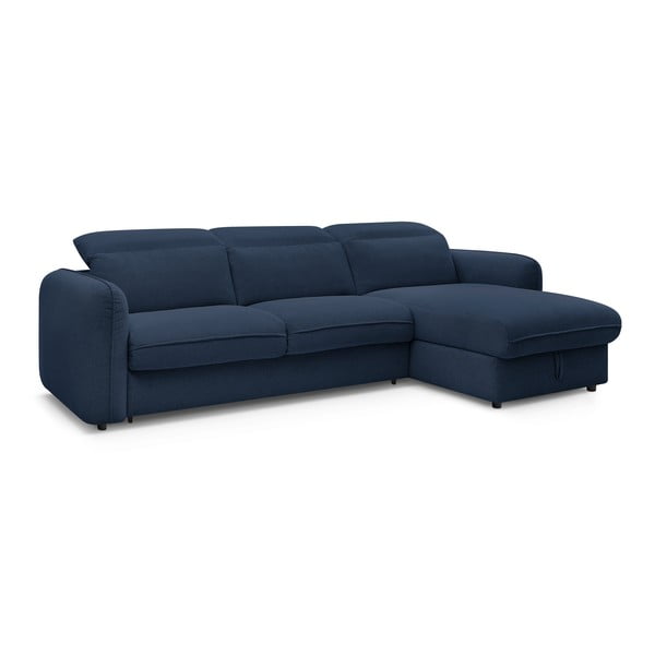 Тъмносин разтегателен ъглов диван (променлив) Achille – Bobochic Paris-image-3