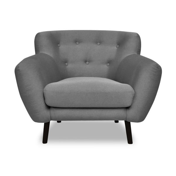 Сив фотьойл с космополитен дизайн Hampstead - Cosmopolitan Design