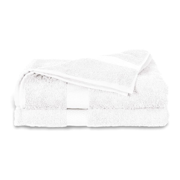 Bílý ručník Twents Damast Kleur, 60 x 110 cm