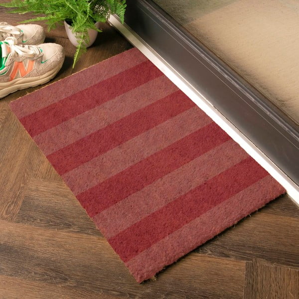 Изтривалка от кокосови влакна 40x60 cm Pink Stripe – Artsy Doormats-image-1