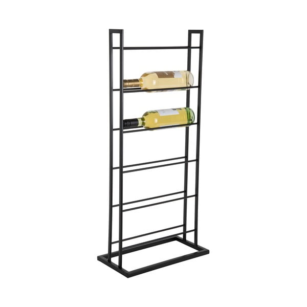 Черен метален стелаж за вино брой бутилки 5 38x84,5x20 cm Single Floor – PT LIVING-image-3