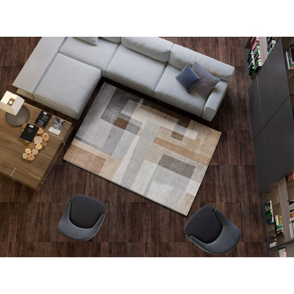 Сиво-бежов килим 140x200 cm Aydin - Universal-image-1