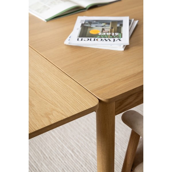Сгъваема трапезна маса от дъб  в естествен цвят 100x200 cm Atlantic – Actona-image-1