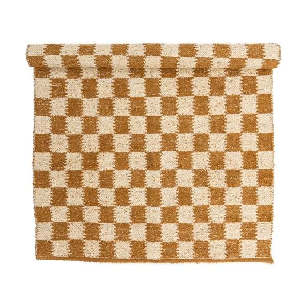 Бежов/кехлибарен памучен килим 140x200 cm Chola – Bloomingville-image-4