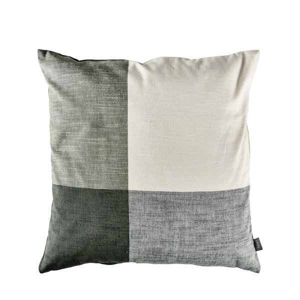 Зелена памучна възглавница Oliver, 50 x 50 cm Check - Södahl