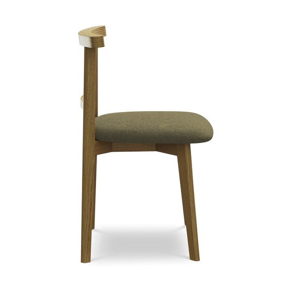 Зелен трапезен стол от масивна дървесина Ohelo – Makamii-image-2