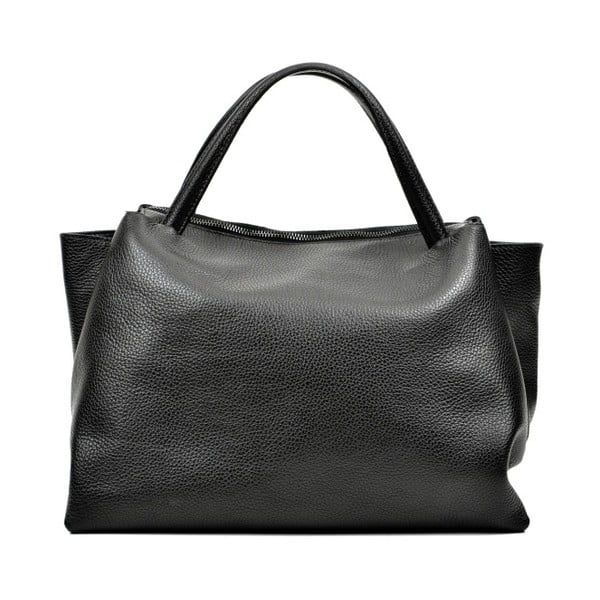 Черна кожена чанта Celha Mento - Carla Ferreri