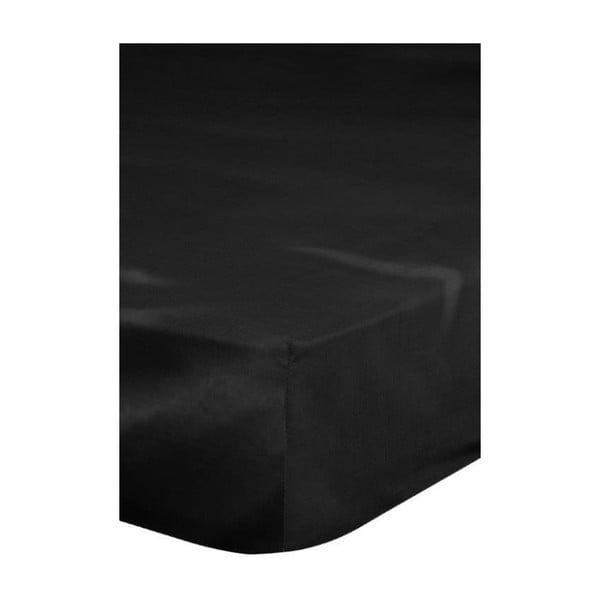 Черен ластичен чаршаф за двойно легло , 180 x 200 cm - Emotion