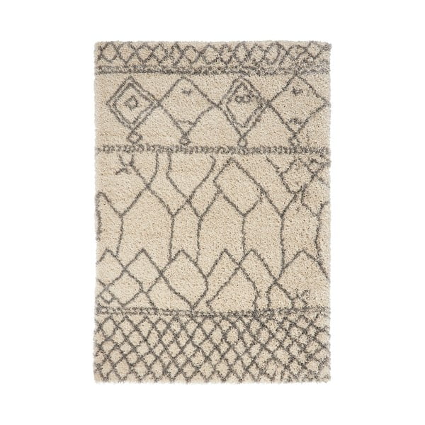 Кремав и бял килим , 160 x 220 cm Scandi Berber - Think Rugs