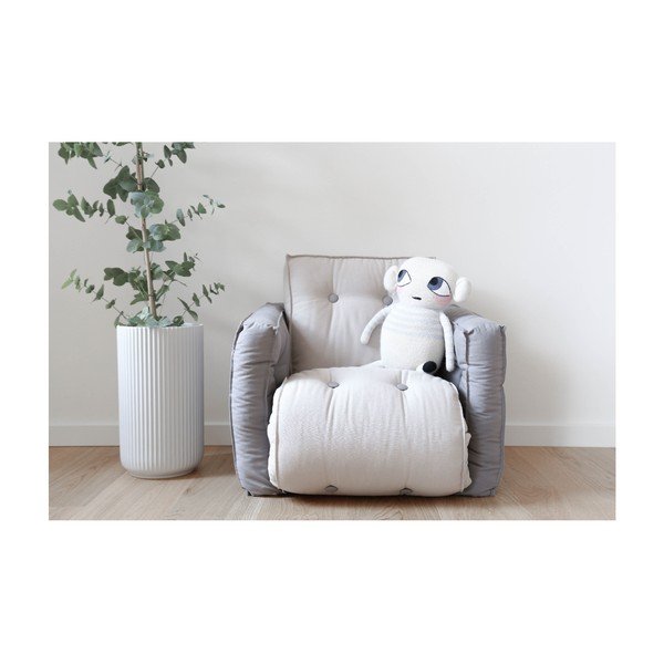Детски диван-стол Mini Dice Dark Grey/Creamy - Karup Design-image-3