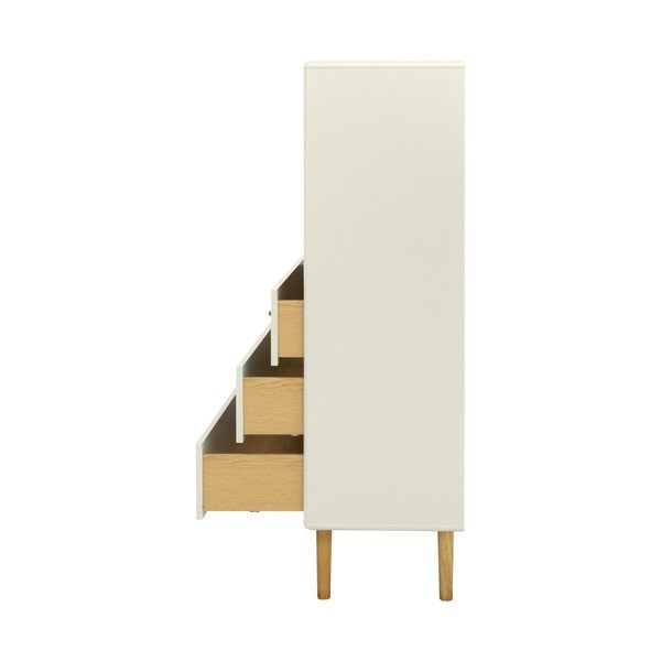 Бежов шкаф за книги 80x134 cm Color Living - Tom Tailor-image-3