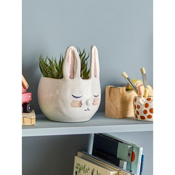 Ръчно рисувано керамична кашпа ø 15 cm Villja – Bloomingville Mini-image-1