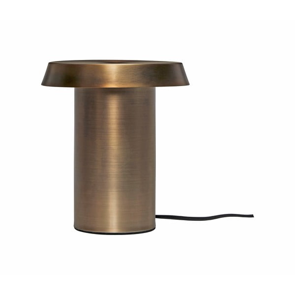 Кафява метална настолна лампа Keen - Hübsch