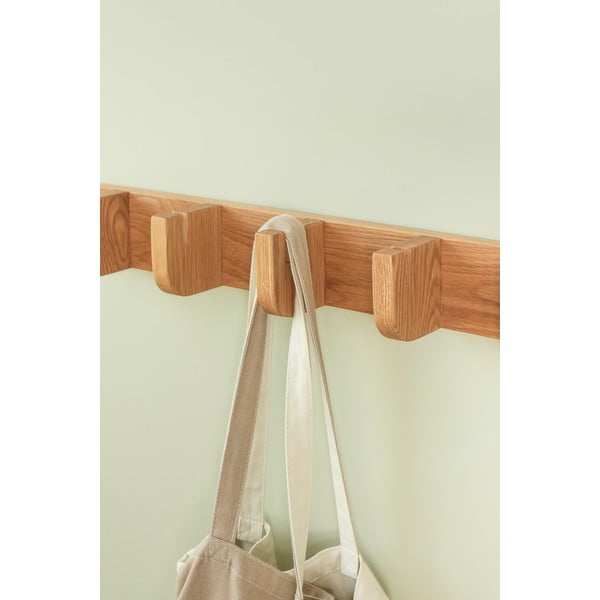 Стенна закачалка от масивен дъб в естествен цвят Nomad – Hübsch-image-1