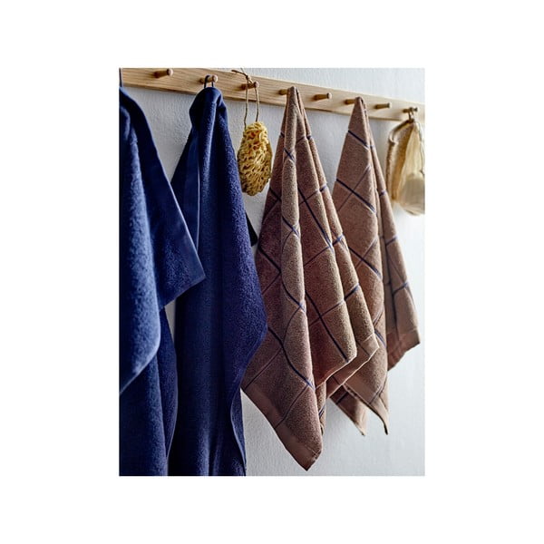 Тъмносиня памучна кърпа от тери 50x100 cm Comfort – Södahl-image-3