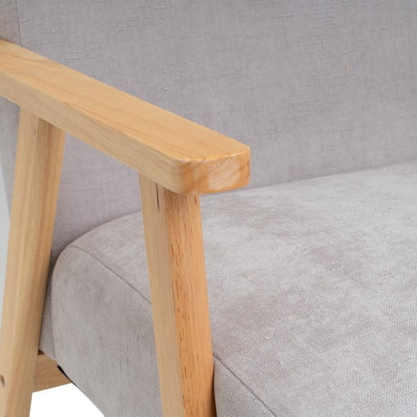 Сиво шенилово кресло Vintage – Casa Selección-image-1