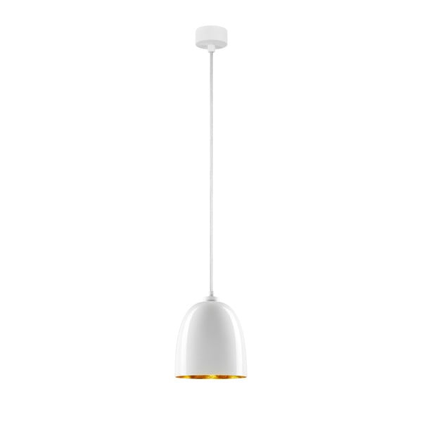 Бяла висяща лампа със златни детайли Awa Glossy - Sotto Luce