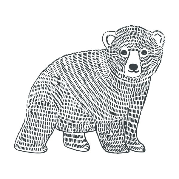 Детски стикер 47x40 cm Bear - Lilipinso