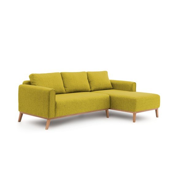 Limetkově zelená rohová pohovka Vivonita Milton, pravý roh-image-1